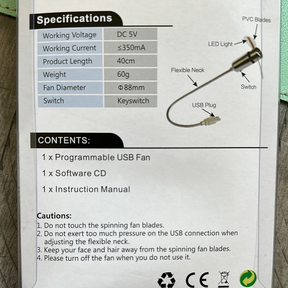 USB Programmable Fan with LED Display - Picture 7 of 13
